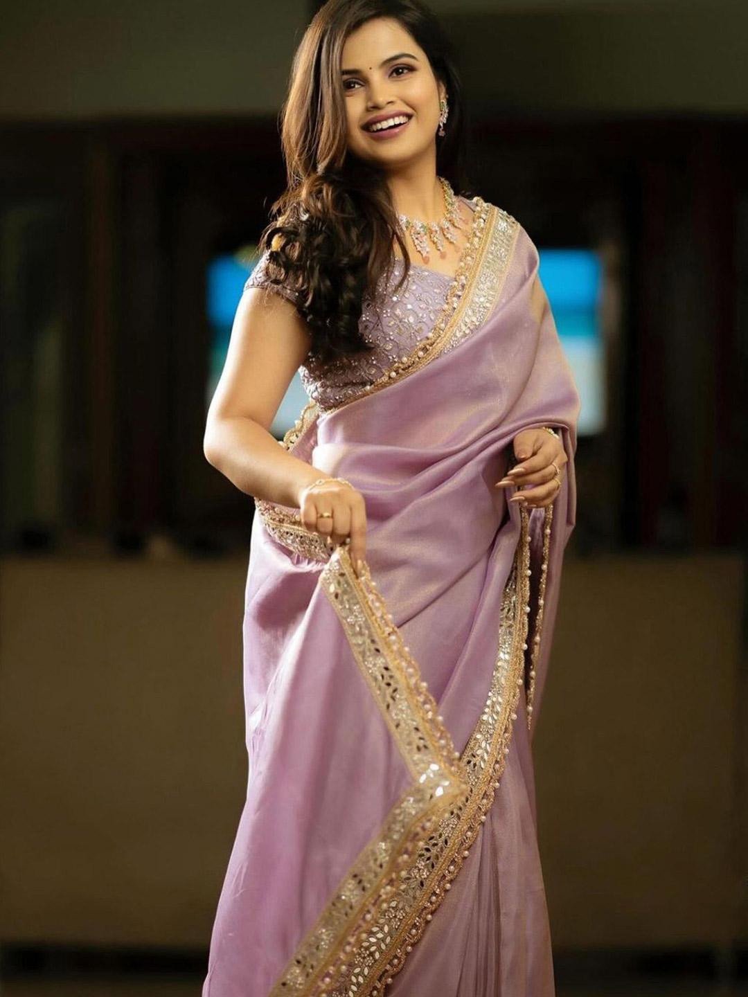 Embellished Tissue Saree